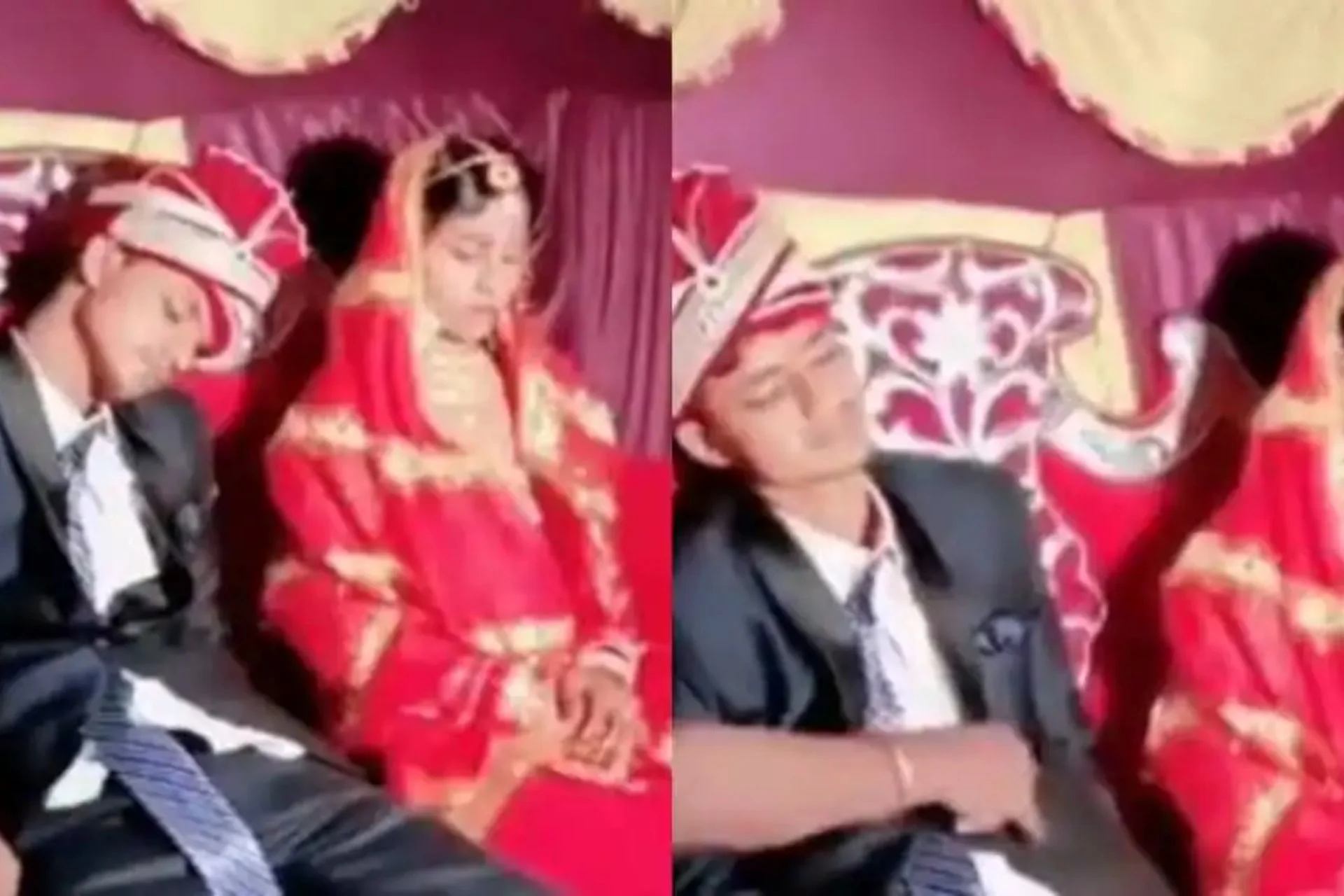 Wedding Day As people Try To Wake Up Groom Falls Asleep..!