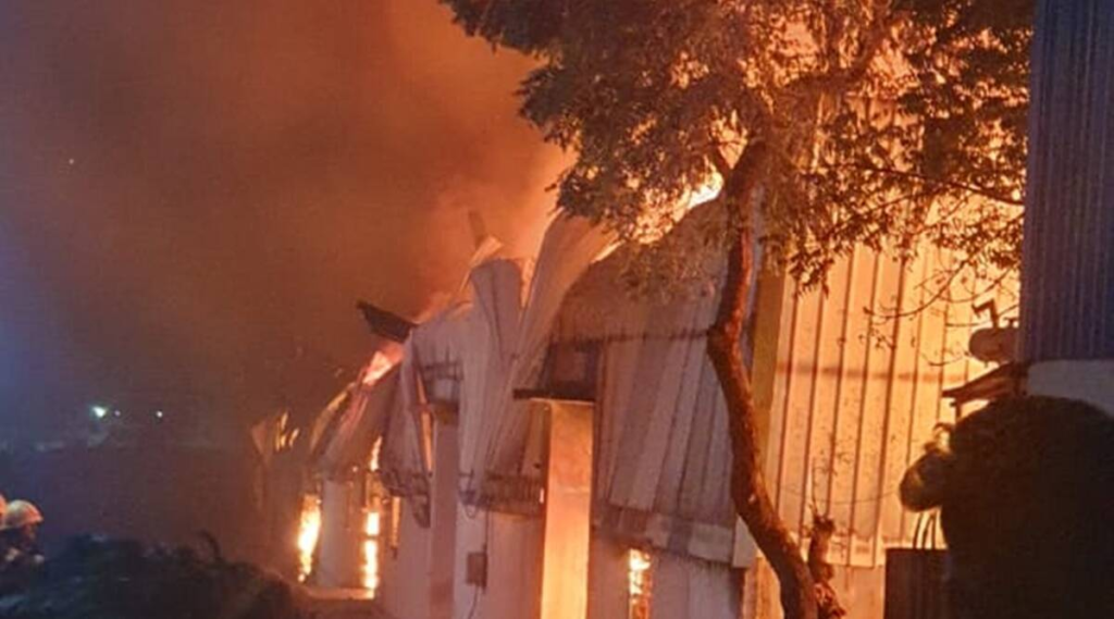 At least three people have died after a massive fire broke out at a decoration material godown in Maharashtra's Pune. The incident took place on Friday in the Wagholi area. The blaze was later brought under control. Further details are awaited

