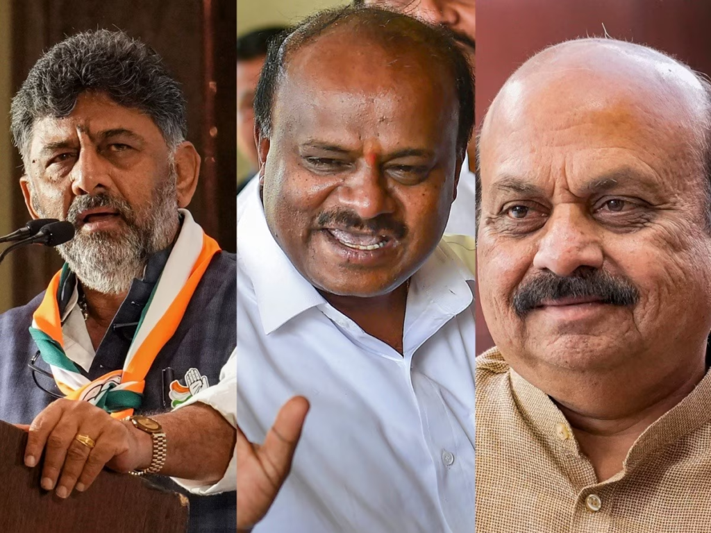 The Election Commission of India (ECI) has declared the trends for Karnataka Election Result 2023 for all 224 seats. Congress leads at 119, BJP at 72 and JDS at 25. The state witnessed a tight contest between the archrivals BJP and the Congress. 