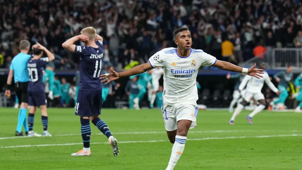 In a dominant performance, Bernardo Silva's two goals propel Manchester City to a 4-0 victory against Real Madrid in the Champions League semi-final second leg. City's win sets up a final showdown with Inter Milan and puts them in contention for a historic treble this season.