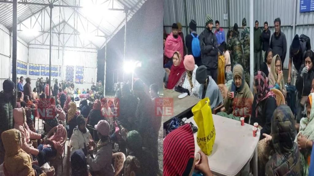 The Indian Army displayed exemplary courage and promptness in rescuing approximately 500 tourists who were stranded in North Sikkim due to heavy landslides. The tourists, who were traveling to Lachung and Lachen Valley, were stuck at Chungthang after torrential rains triggered the landslides. The Army provided shelter, meals, and medical assistance to ensure the well-being of the stranded tourists. Efforts are underway to clear the road for further transportation. See the gripping pictures of the rescue operation here.