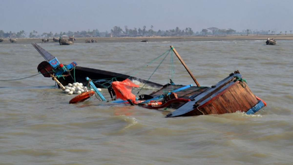 "A devastating incident occurred in Ballia, Uttar Pradesh, as a boat carrying around 40 people capsized, claiming the lives of four individuals and leaving several others missing. 