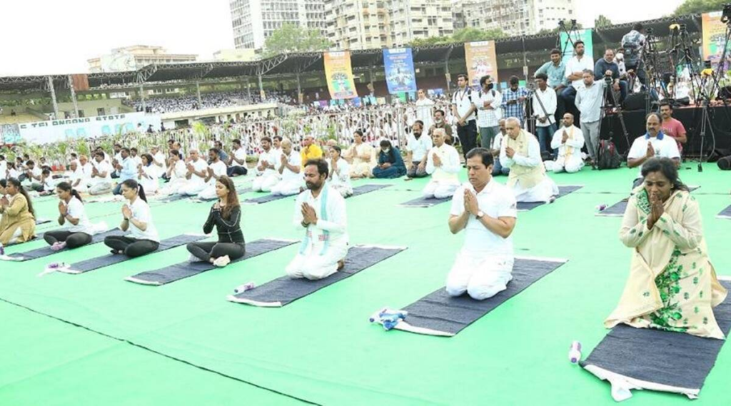 "Join the grand 'Yoga Mahotsav' event hosted by Morarji Desai National Institute of Yoga (MDNIY) at Parade Ground in Hyderabad on May 27. This significant event is part of MDNIY's ongoing initiative to promote yoga across India through a 100-day countdown program. Find out more about this celebration of yoga and its benefits."

