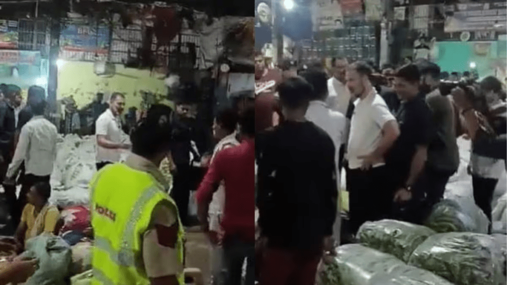 Congress leader Rahul Gandhi visited Asia's largest vegetable market, Azadpur Mandi in Delhi on Tuesday morning. He interacted with the vendors and enquired about the prices of vegetables. Gandhi also expressed his concern about the plight of the vendors and said that the government should do more to help them.