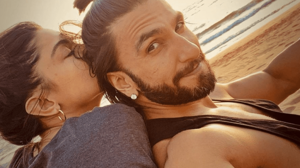 Deepika Padukone, the Bollywood sensation, sets the internet on fire with a stunning bikini photo. Husband Ranveer Singh's response adds humor to the buzz as the power couple's social media PDA wins hearts.