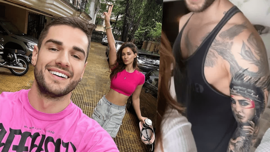 Amid swirling relationship rumors, Aleksander Alex Ilic has inked Disha Patani's face onto his forearm. Disha shares the tattoo on Instagram, sparking curiosity about their rumored relationship and the significance of the tattoo.