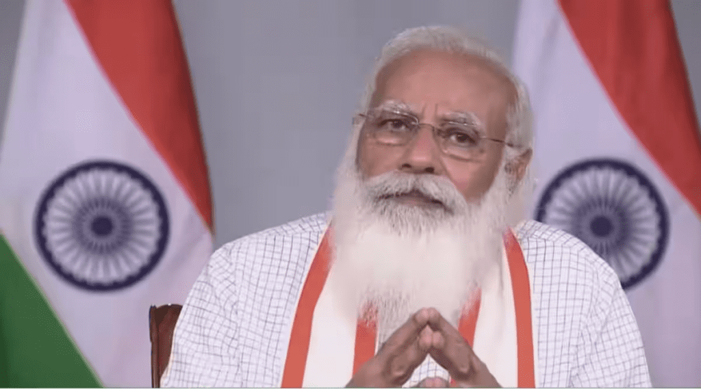 Prime Minister Narendra Modi interrupts his speech in Delhi to instruct his medical team to assist a man who collapsed due to the heat. The incident occurred while he was addressing a gathering after returning from his visit to South Africa and Greece.
