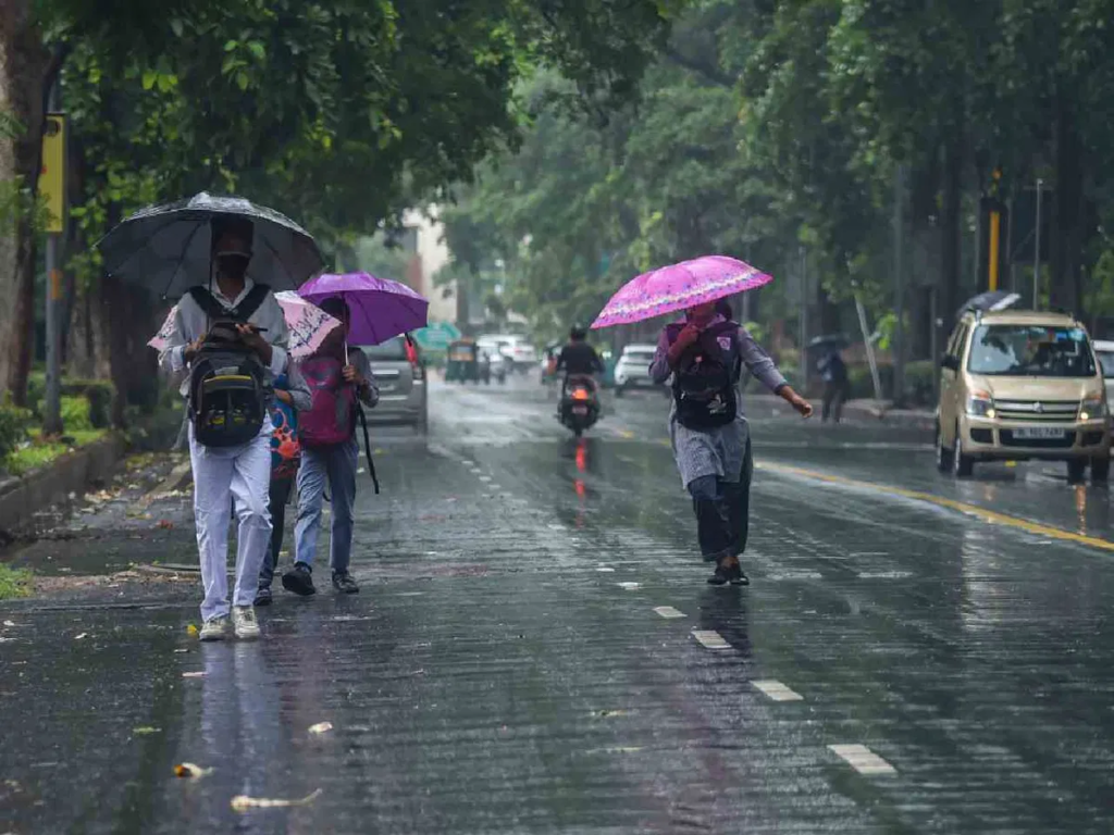 Delhi-NCR experiences relief as IMD forecasts intermittent light rain and cloudy skies, offering respite from scorching temperatures.
