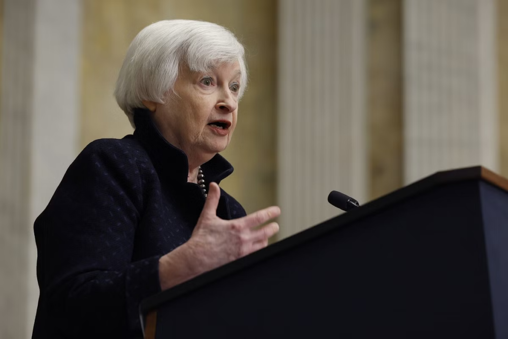 "US Treasury Secretary Janet Yellen's visit to India for the G20 Summit focuses on advancing economic initiatives, addressing debt restructuring, and supporting poverty reduction efforts."
