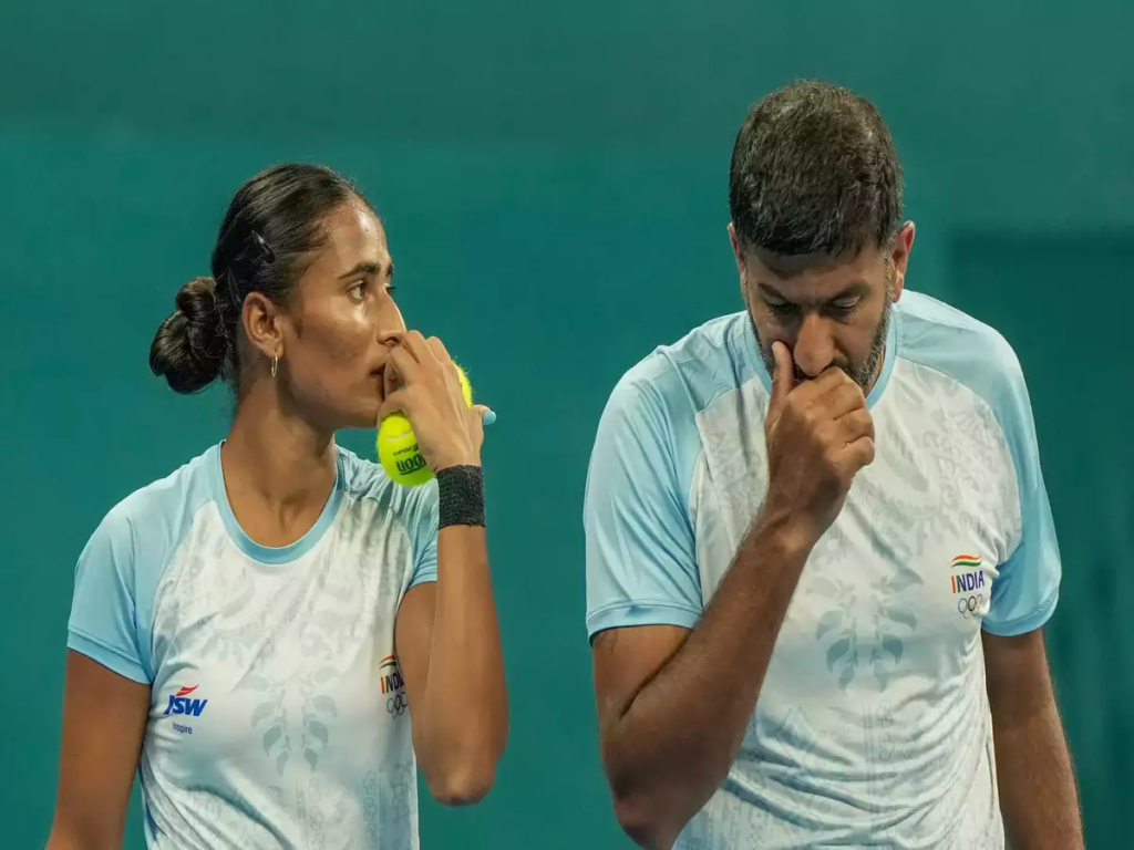 "Rohan Bopanna and Ankita Bhosale secured a remarkable victory in mixed doubles, bringing India's tennis medal count to just two at the international tournament."
