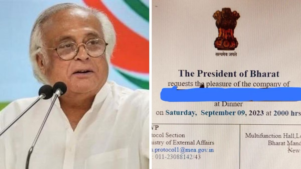 Congress has raised concerns over an invitation for a G20 dinner, addressed to the 'President of Bharat' instead of the 'President of India.' Jairam Ramesh tweeted about this development, sparking a debate about the country's identity. Get the full story here.