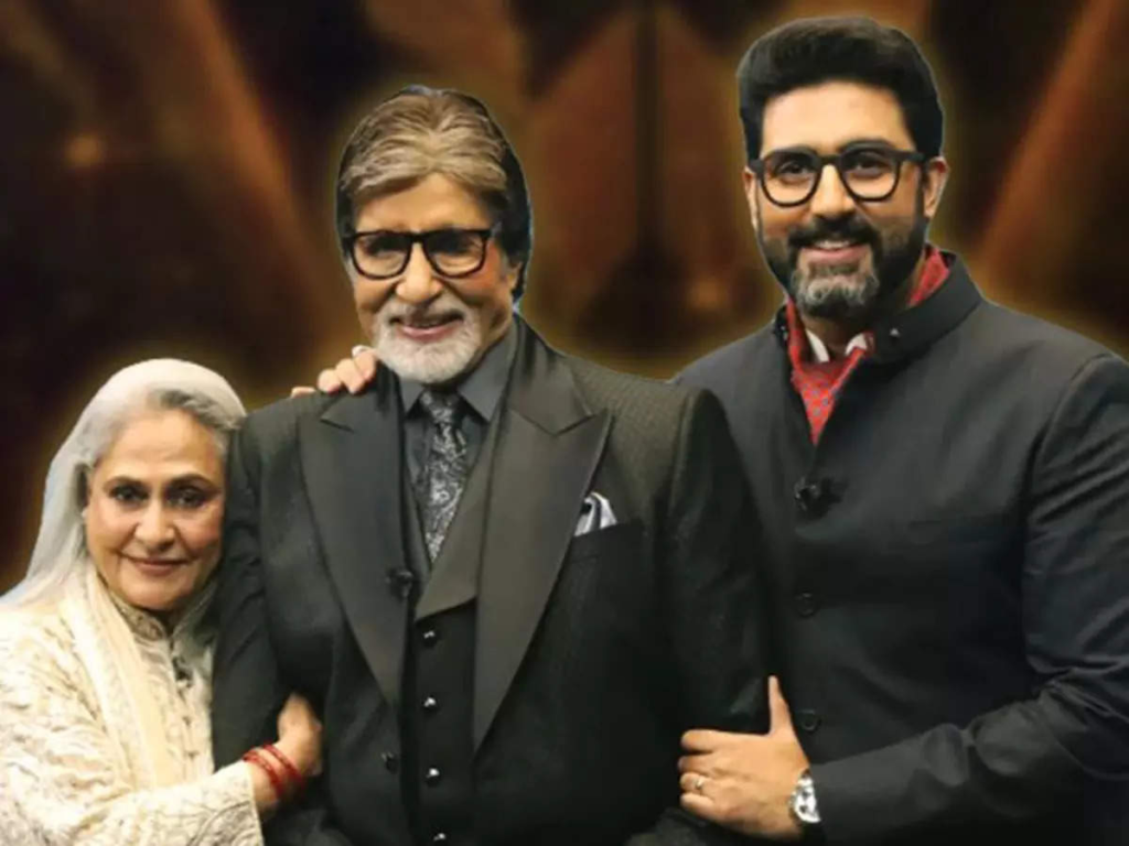 "Amitabh Bachchan's birthday celebration includes a heartwarming hug from Jaya Bachchan and family, shared with fans near his residence."
