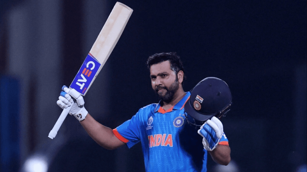 "Rohit Sharma's historic century against Afghanistan breaks Tendulkar and Kapil Dev's World Cup records, setting a new milestone in cricket history."
