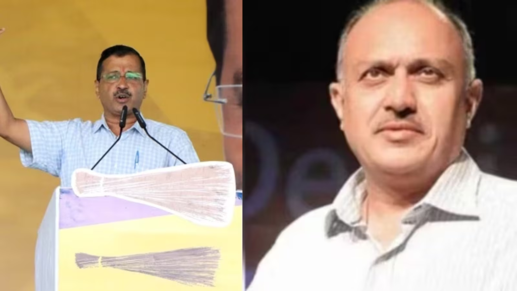 "Delhi CM Arvind Kejriwal seeks L-G's action on Chief Secretary Naresh Kumar, alleging misuse of position for son's tech company at Institute of Liver and Biliary Sciences."