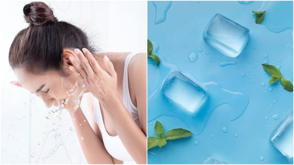 "Explore the eternal debate: cold water vs. ice cubes for your morning skincare. Dermatologist insights reveal the truth behind their anti-aging claims."
