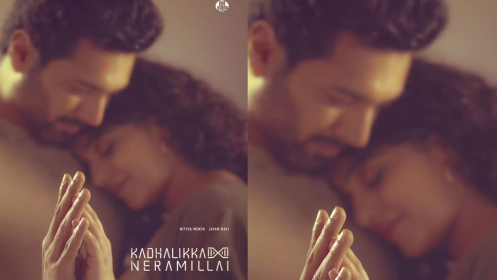 "Explore the magic of 'Kadhalikka Neramillai' as Jayam Ravi and Nithya Menon join forces in Red Giant's enchanting romantic drama. A glimpse into the captivating first-look poster and more."
