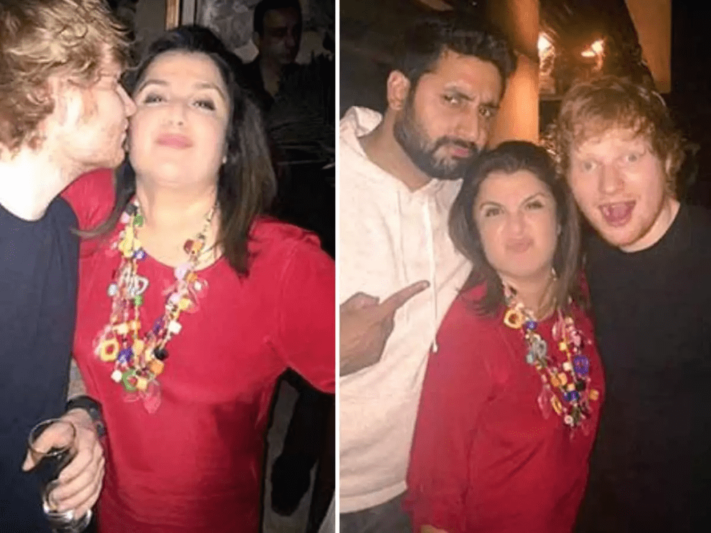 Bollywood icon Farah Khan shares the amusing tale of hosting Ed Sheeran at a star-studded party without recognizing him.