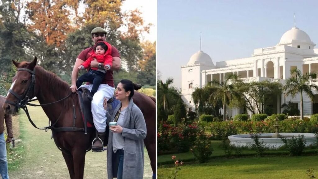 "Saif Ali Khan and Kareena Kapoor create magical moments at Pataudi Palace for Taimur's 7th birthday, joined by Bollywood's elite. See the celebration unfold!"


