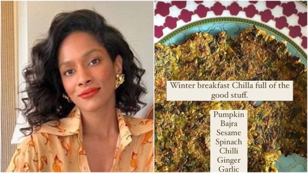 Masaba Gupta, the fashion maven, unveils her winter special breakfast on Instagram – a wholesome bajra chilla featuring pumpkin, sesame, and more. Discover the nutritious delight she swears by for immune support.