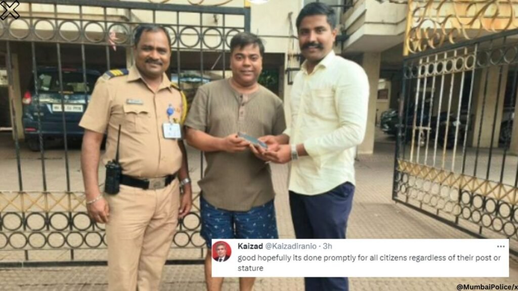 "In a display of commendable efficiency, Mumbai Police swiftly recover a judge's lost phone, reinforcing trust in law enforcement's commitment to public safety."

