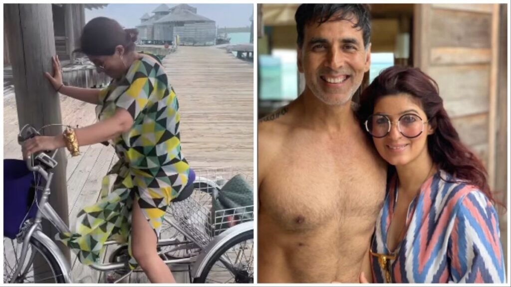"Twinkle Khanna and Akshay Kumar welcomed the New Year in Maldives with a mix of laughter and joy. From a humorous bike mishap to serene ocean moments with Aarav, their family celebration is a must-watch. Dive into the fun-filled holiday now!"
