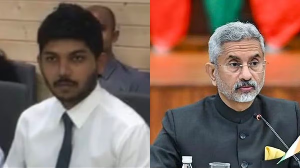"As tensions simmer, the Maldives minister extends birthday wishes to India's Jaishankar, offering a diplomatic olive branch amidst recent controversy."
