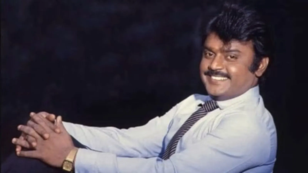 "In a poignant acknowledgment, the late 'Captain' Vijayakanth receives the Padma Bhushan posthumously, casting a spotlight on his enduring influence in politics and cinema."
