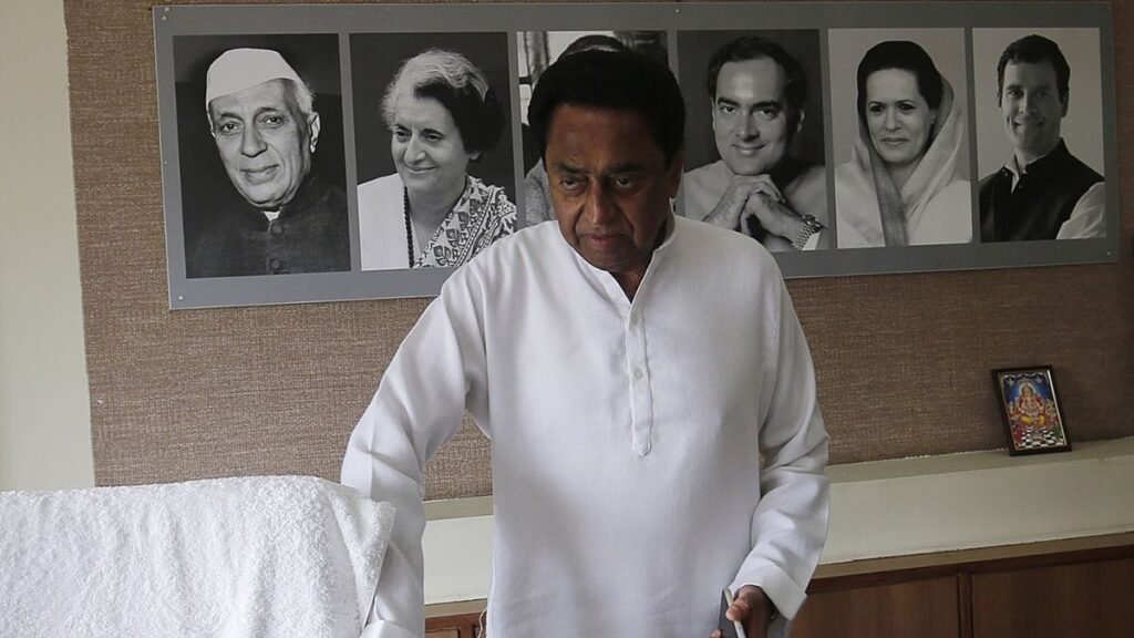 "Discover the unfolding drama in Kamal Nath's political fortress as local leaders switch sides to BJP, while the Chief Minister's son extends a familial welcome, adding layers to the evolving political landscape."
