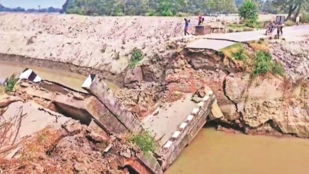 "In a span of just two weeks, Bihar has witnessed the collapse of nine bridges, with four incidents occurring in a single day. This alarming trend raises serious concerns about the state’s infrastructure and public safety."
