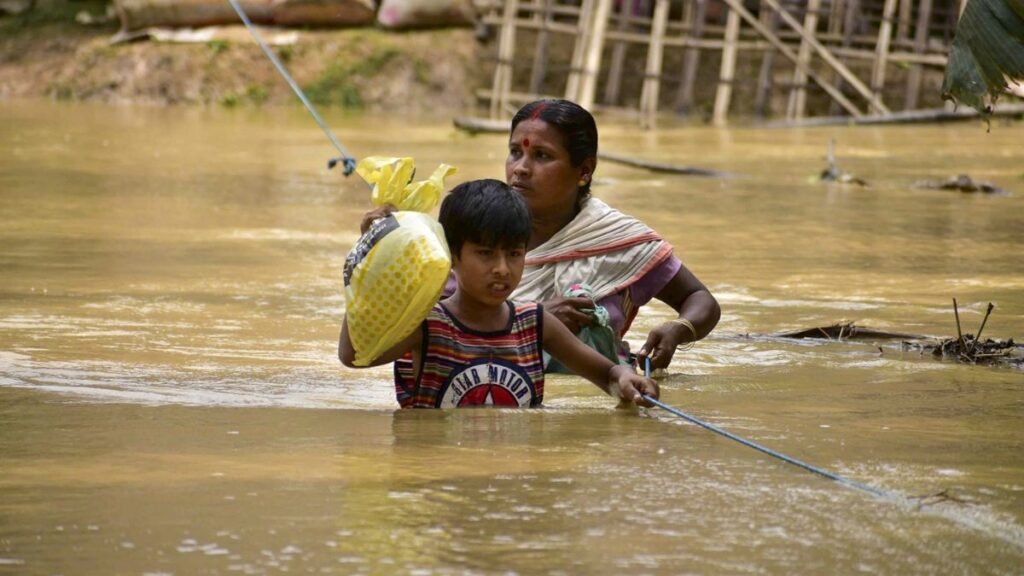 "The Northeast of India is experiencing severe flooding due to relentless heavy rainfall, causing significant damage and disruption. As the region grapples with the aftermath, Prime Minister Narendra Modi is likely to address the situation in an upcoming Parliament session."





