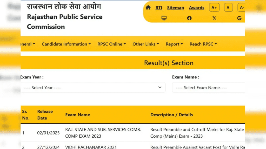 RPSC RAS Mains 2023 Marks Out: Download Your Scorecard Now at rpsc.rajasthan.gov.in