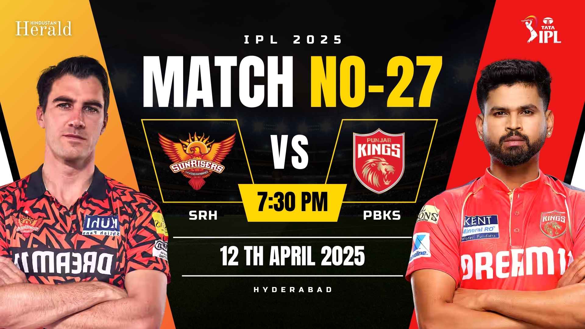SRH vs PBKS: Desperate Hyderabad Eye Redemption Against High-Flying Punjab – IPL 2025 Clash (April 12) SRH vs PBKS | PBKS vs SRH