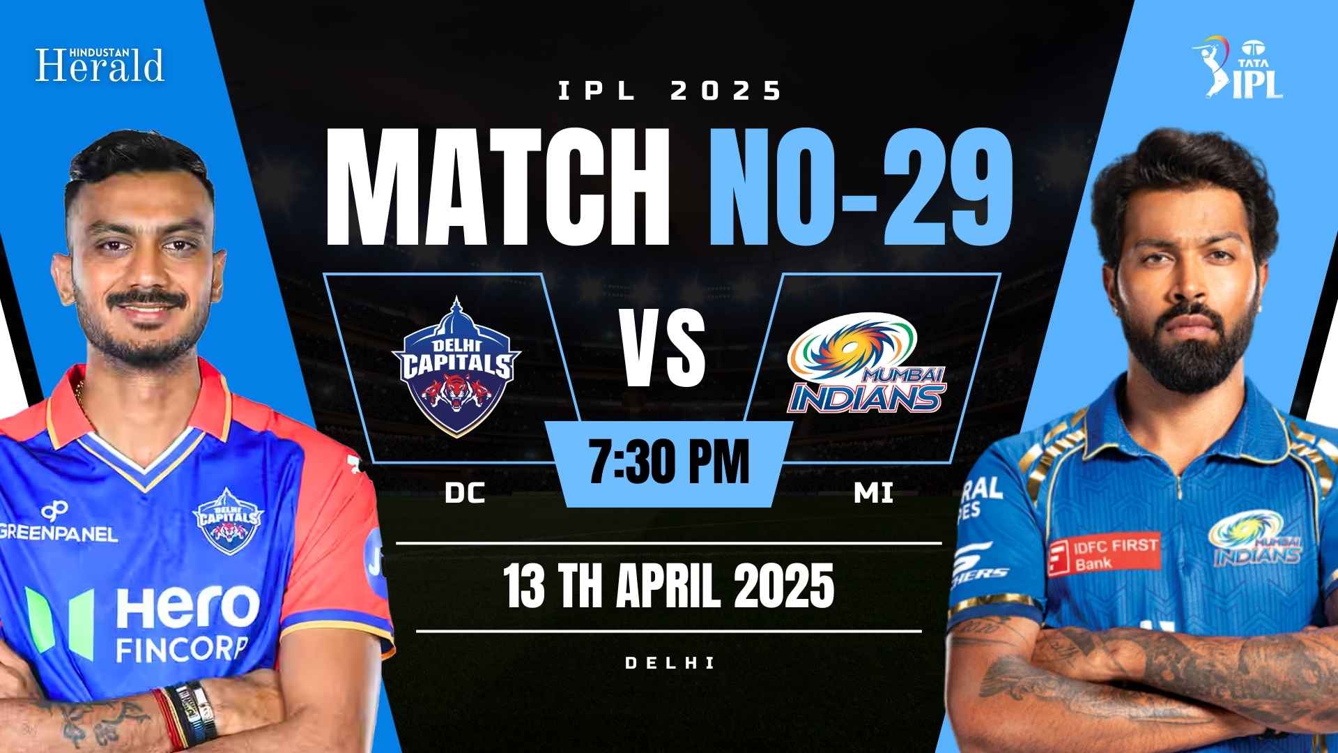 DC vc MI Delhi Capitals Vs Mumbai Indians
