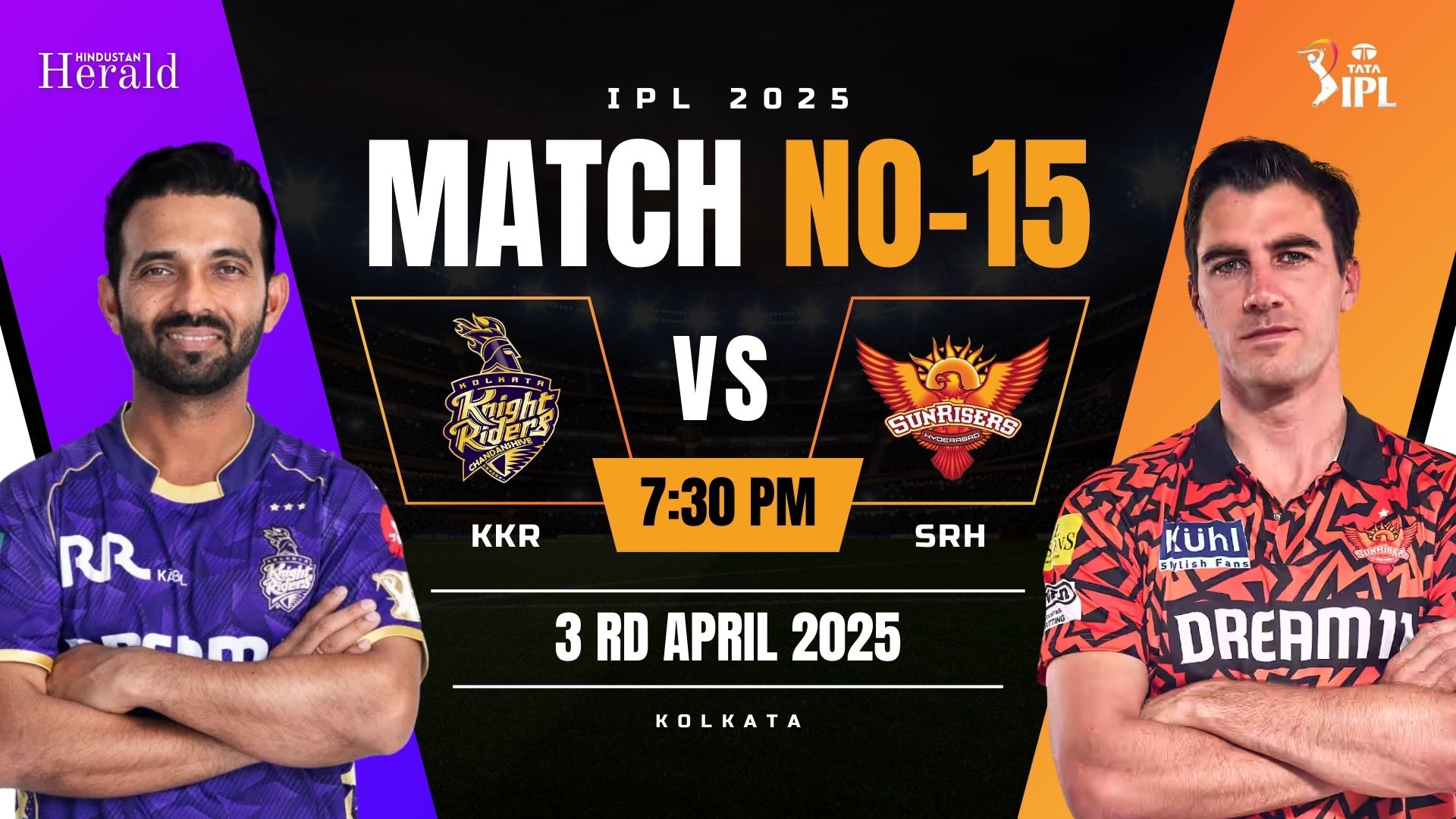 KKR vs SRH IPL 2025: Eden Gardens Gears Up for a High-Stakes Rematch